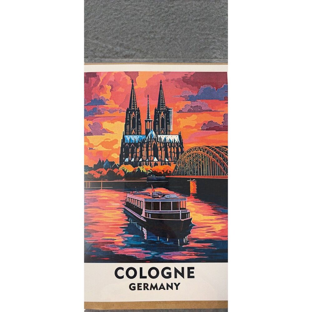 Cologne Germany Travel Postcard Art Print